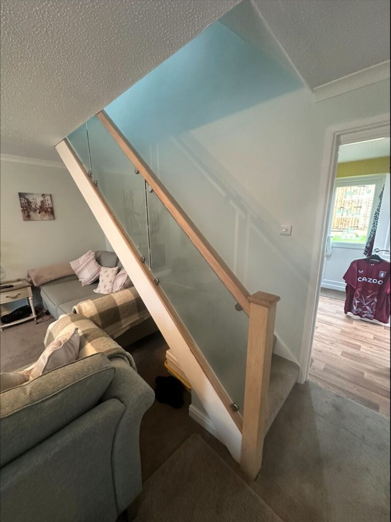 Glass balustrade by your carpenter in Worcester